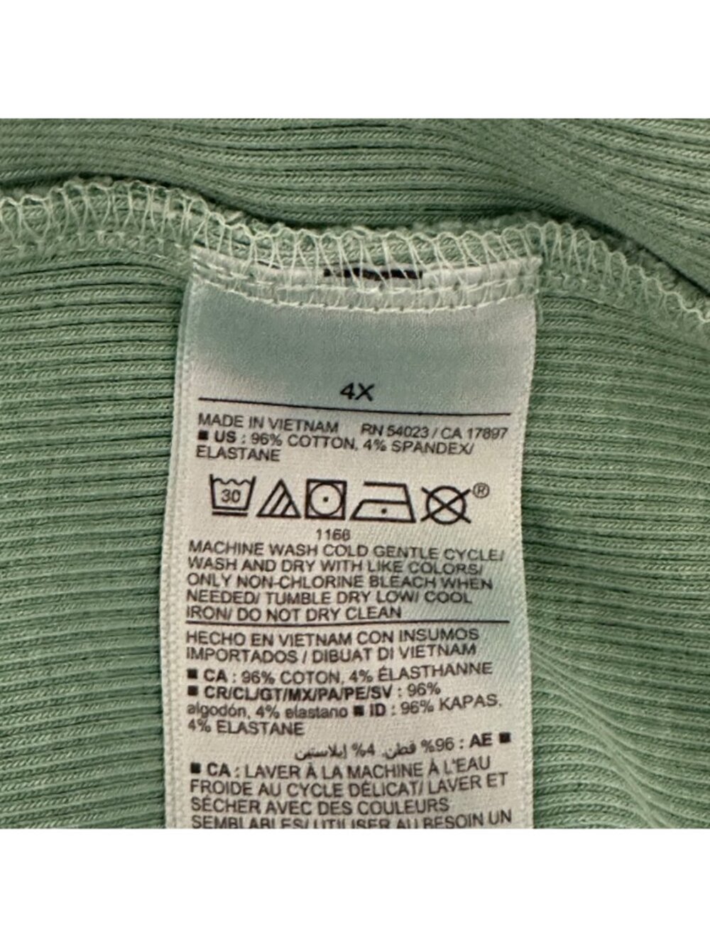 Old Navy Womens Green Sleeveless Ribbed Tank Dress 4X Cotton Blend Beach Vacatio - Picture 7 of 12